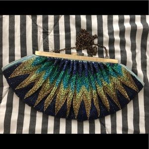 Vintage Style Sequined Clutch